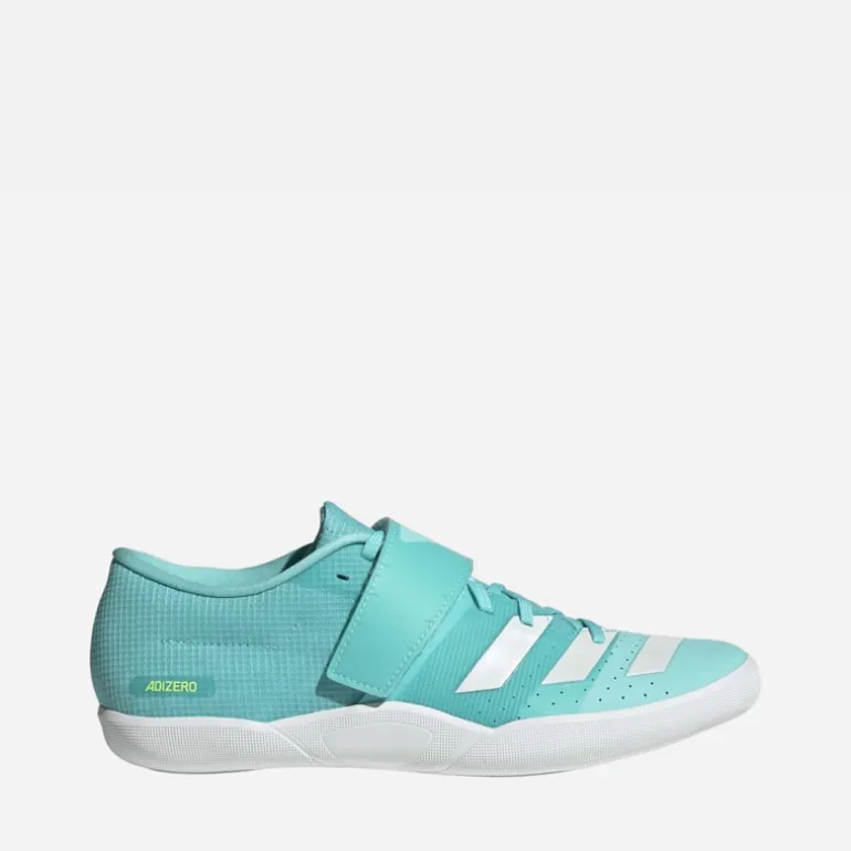 adidas Adizero Throws Cloudfoam Wurf Diskus Speer Spikes Flash Aqua/Zero Metalic/Lucid Lemon