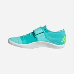 adidas Adizero Throws Cloudfoam Wurf Diskus Speer Spikes Flash Aqua/Zero Metalic/Lucid Lemon