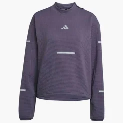 adidas Damen Adi365 Climacool+ Lauf Rundhals Sweatshirt Preloved Violet