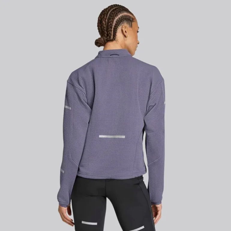 adidas Damen Adi365 Climacool+ Lauf Rundhals Sweatshirt Preloved Violet