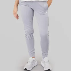 adidas Damen Aeroready Game And Go Tapered Fleece Jogginghose Gloy Grey/Weiß