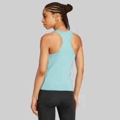 adidas Damen AEROREADY Train Essentials 3 Streifen Tank Top Mint Tone/Weiß
