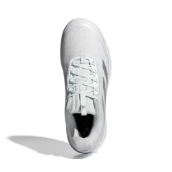 adidas Damen Avacourt 2 Sandplatz Tennisschuhe Cloud White/Silver Metallic/Weiß