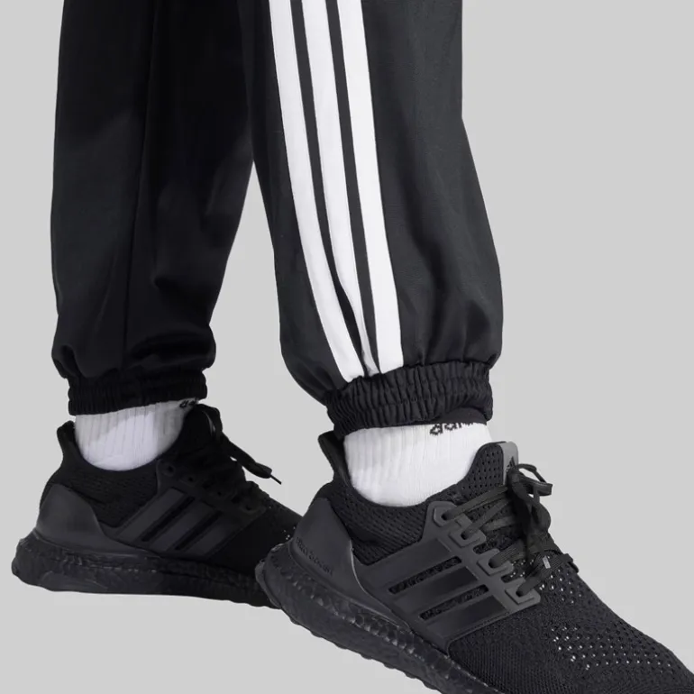 adidas Damen Übergrößen Trikot 3 Streifen Trainingshose Schwarz/Weiß