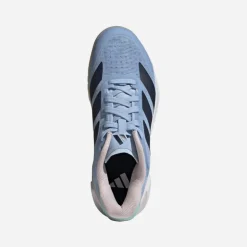 adidas Damen Courterblast Adizero Hallen Sportschuhe Glow Blue/Shadow Navy/Clear Pink