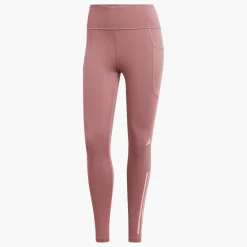 adidas Damen Dailyrun 3 Streifen Lauf Tight 7/8 Leggings Rosa