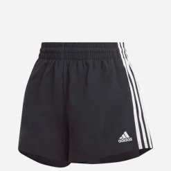 adidas Damen Essentials 3 Streifen Gewebte Shorts Schwarz/Weiß