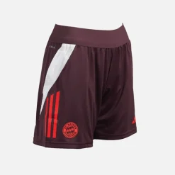 adidas Damen FCB FC Bayern München Trainingsshorts Shadow Maroon/Rot