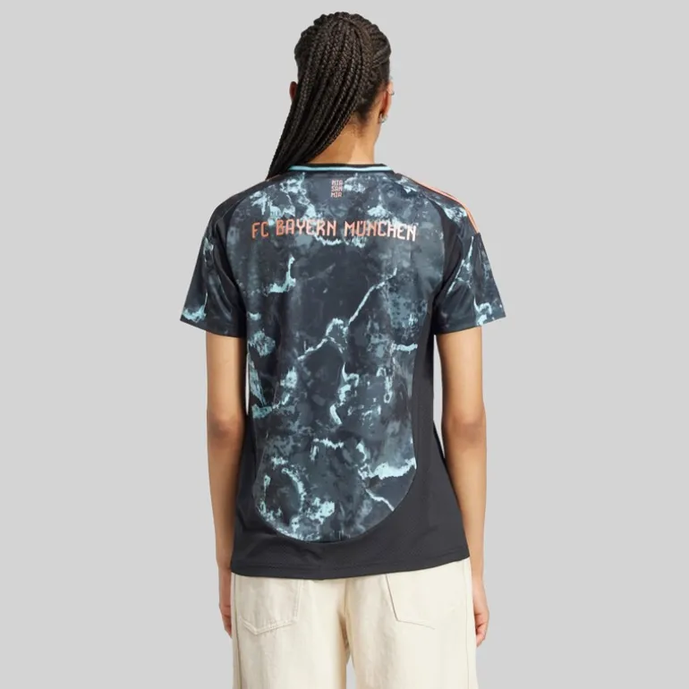 adidas Damen FCB FC Bayern München 24/25 Auswärtstrikot Schwarz
