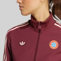 adidas Damen FCB FC Bayern Muenchen Icon Trainingsjacke Shadow Red