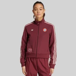 adidas Damen FCB FC Bayern Muenchen Icon Trainingsjacke Shadow Red