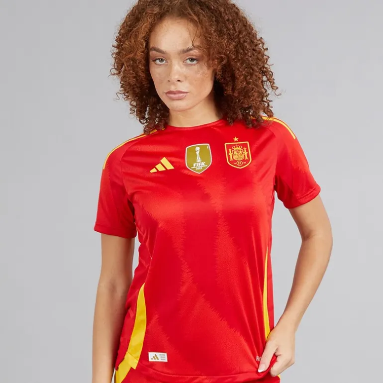 adidas Damen FEF Spanien Damen 24/25 Authentisches Heimtrikot Better Scarlet