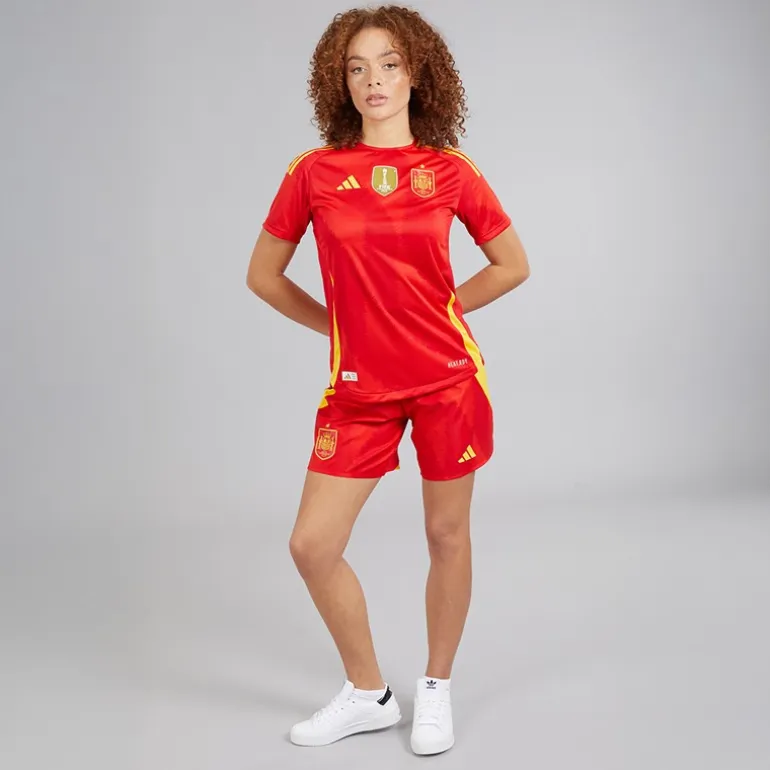 adidas Damen FEF Spanien Damen 24/25 Authentisches Heimtrikot Better Scarlet