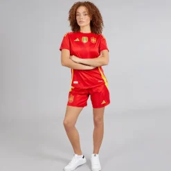 adidas Damen FEF Spanien Damen 24/25 Authentische Heimshorts Better Scarlet