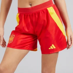 adidas Damen FEF Spanien Damen 24/25 Authentische Heimshorts Better Scarlet