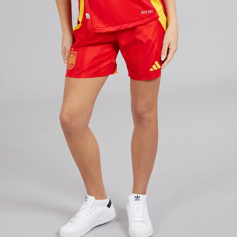 adidas Damen FEF Spanien Damen 24/25 Authentische Heimshorts Better Scarlet