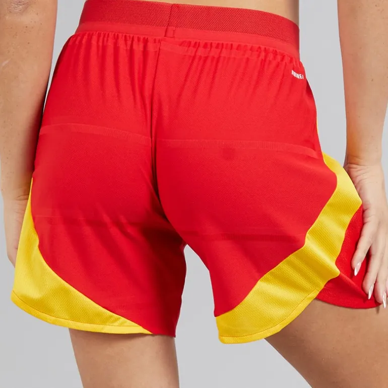 adidas Damen FEF Spanien Damen 24/25 Authentische Heimshorts Better Scarlet