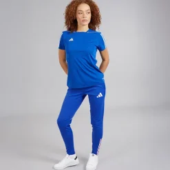 adidas Damen FFC Team Frankreich Trainingshose Semi Lucid Blue