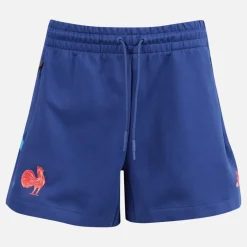 adidas Damen FFR Frankreich Rugby Z.N.E. Reise Shorts Dark Blue