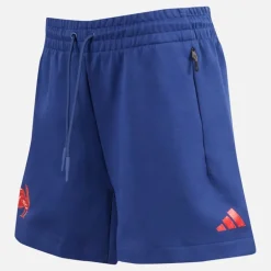 adidas Damen FFR Frankreich Rugby Z.N.E. Reise Shorts Dark Blue