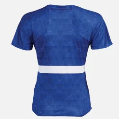 adidas Damen FFR Team Frankreich Lauf T Shirt Semi Lucid Blue