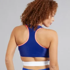 adidas Damen FFR Team Frankreich Lauf Top Semi Lucid Blue