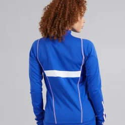 adidas Damen FFR Team Frankreich Trainingsjacke Semi Lucid Blue
