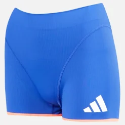 adidas Damen FFR Team Frankreich Lauf Booty Shorts Semi Lucid Blue