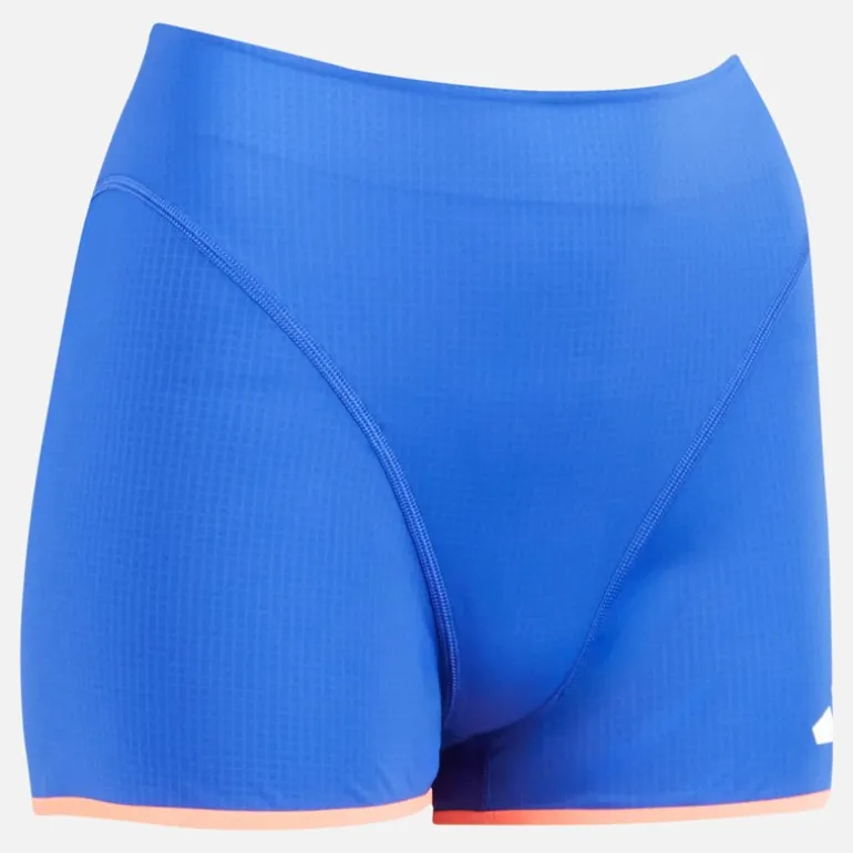 adidas Damen FFR Team Frankreich Lauf Booty Shorts Semi Lucid Blue