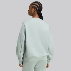adidas Damen Future Icons 3 Streifen Sweatshirt Wonder Sage