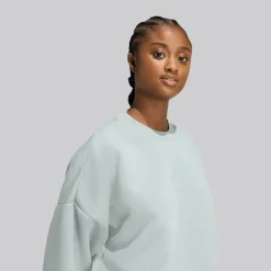 adidas Damen Future Icons 3 Streifen Sweatshirt Wonder Sage