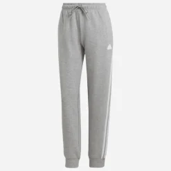 adidas Damen Future Icons 3 Streifen Jogginghose Medium Grey Heather