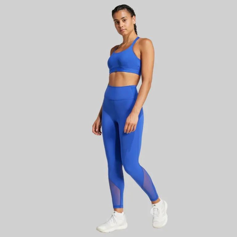 adidas Damen maßgeschneiderte Hiit Trainings 7/8 Leggings Semi Lucid Blue