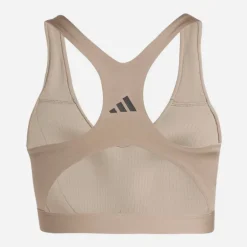adidas Damen Optime Essentials Workout High Support Sport BH Chalky Brown