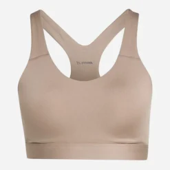adidas Damen Optime Essentials Workout High Support Sport BH Chalky Brown