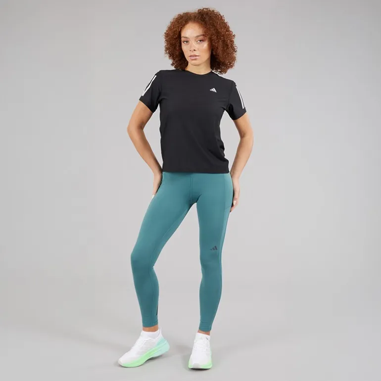 adidas Damen Own The Run Lauf T Shirt Schwarz
