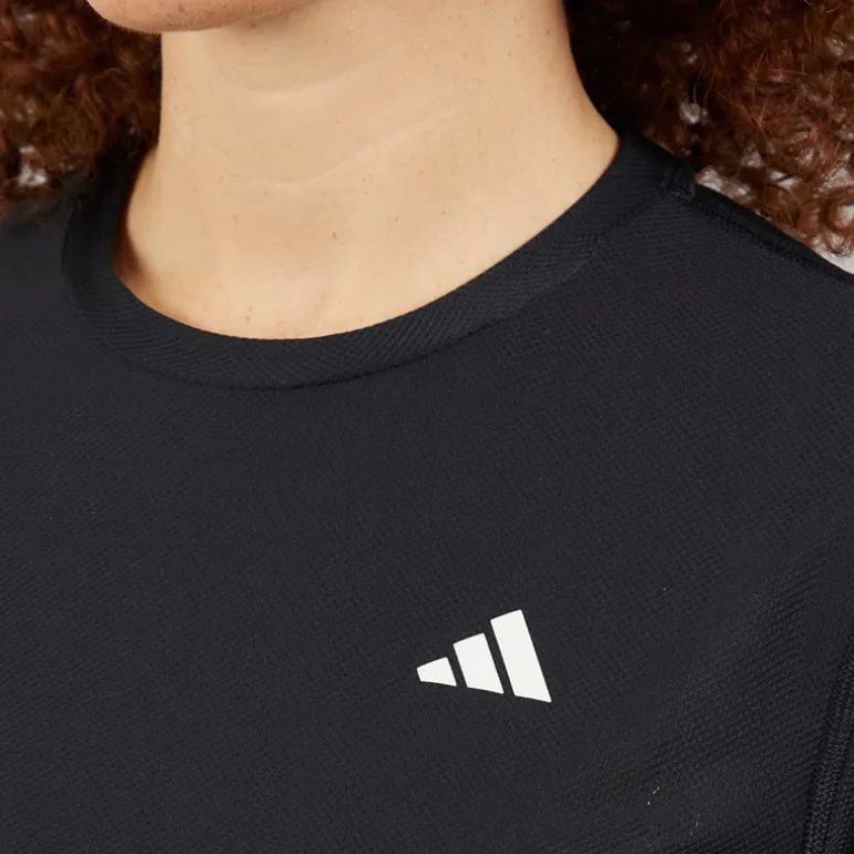 adidas Damen Own The Run Lauf T Shirt Schwarz