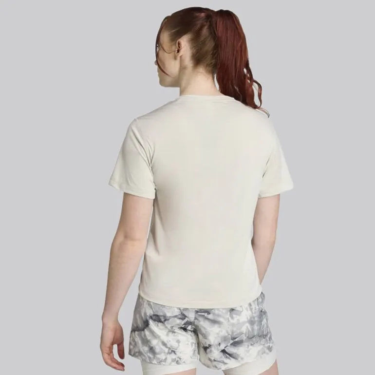 adidas Damen Own The Run Melange Lauf T Shirt Orbit Green Metallic
