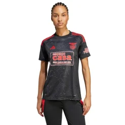 adidas Damen SLB Benfica Auswärts Trikot 24/25 Schwarz