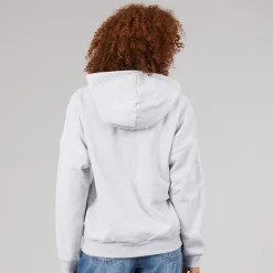 adidas Damen 3 Streifen Studio Hoodie Light Grey Heather