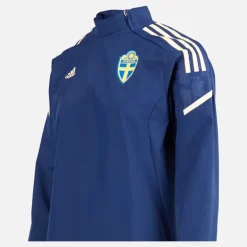 adidas Damen SVFF Schweden Hybrid Oberteil Team Navy Blue/Easy Yellow