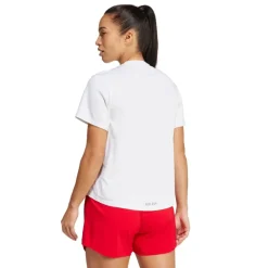 adidas Damen Team Polen Olympisches Trainings T Shirt Weiß