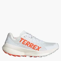 adidas Damen Terrex Agravic Speed Trail Laufschuhe Cloud White/Impact Orange/Dash Grey