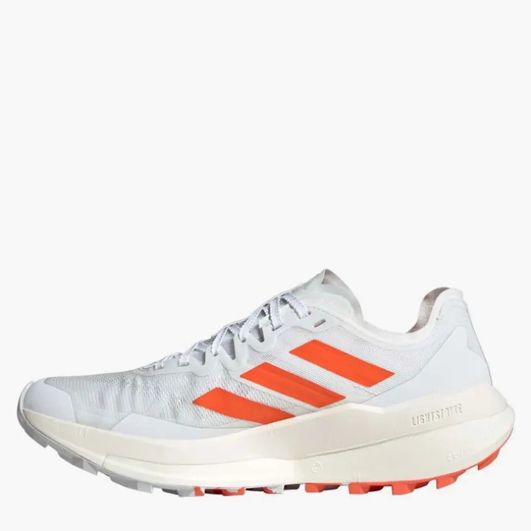 adidas Damen Terrex Agravic Speed Trail Laufschuhe Cloud White/Impact Orange/Dash Grey