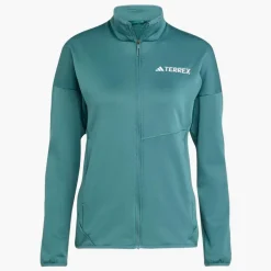 adidas Damen Terrex Xperior Climawarm Leichte Fleece Jacke Preloved Teal