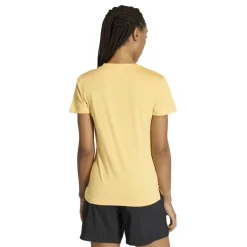 adidas Damen Trainings Basics V Ausschnitt T Shirt Semi Ice Tangerine