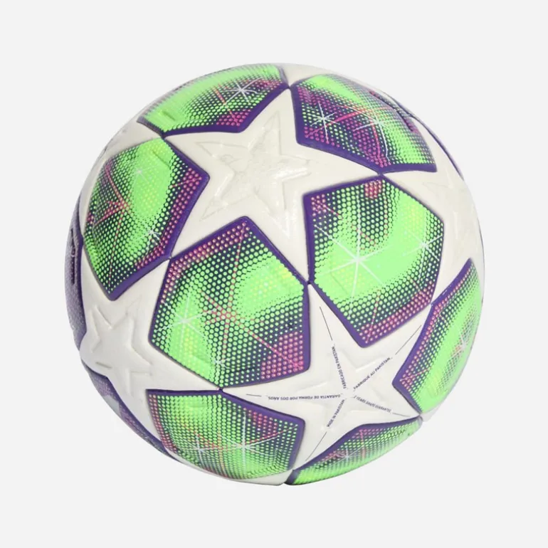 adidas Damen UEFA Champions League 25/26 Offizieller Pro Match Fußball (FIFA Quality Pro Zertifiziert) Weiß/Shock Pink/Multi/Solar Yellow