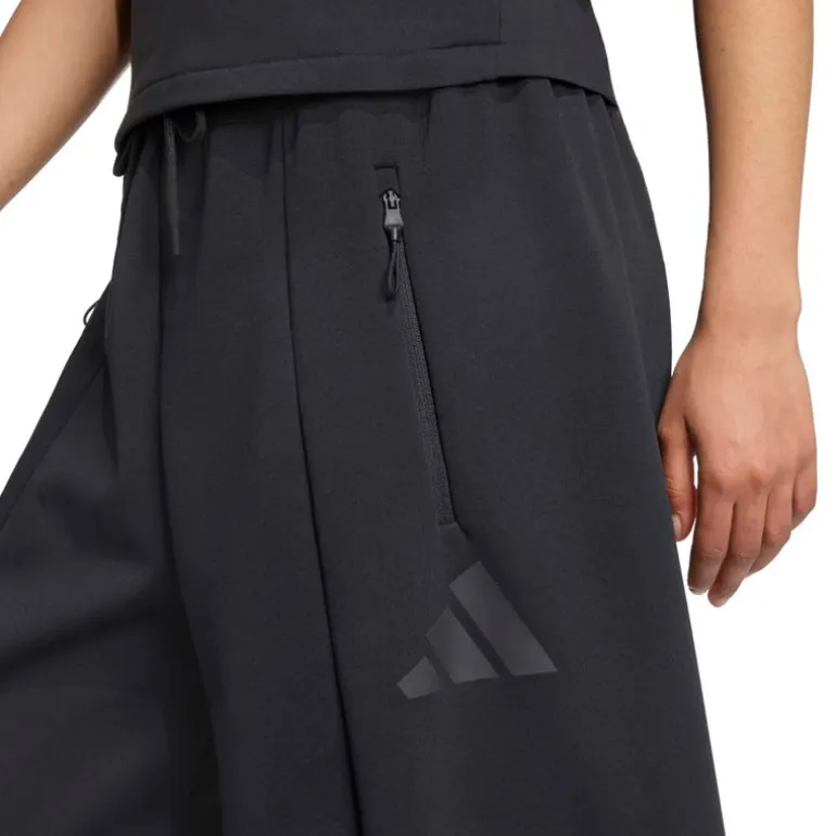 adidas Damen Z.N.E Open Hem Trainingshose Schwarz
