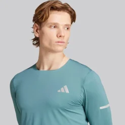 adidas Herren Adi365 Climacool+ Laufshirt mit langen Ärmeln Preloved Teal