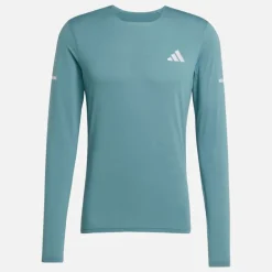 adidas Herren Adi365 Climacool+ Laufshirt mit langen Ärmeln Preloved Teal